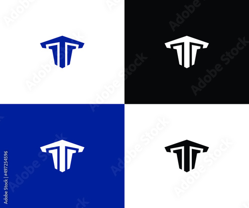 t logo  design Template
