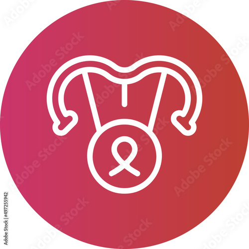 uterus gradient icon