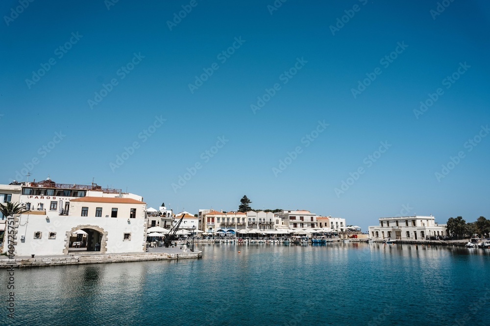 kleiner Hafen in Rethymno, Kreta, Griechenland