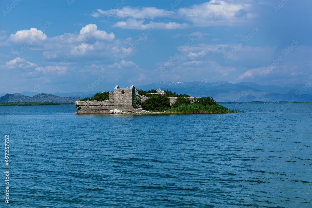 The ruins of the old fortress Lake Skadar