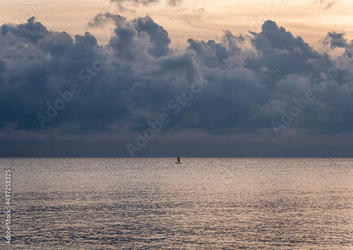 shot of sea landscape from south of france. photo