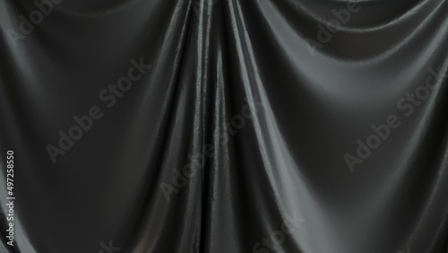 黒いシルク布の背景素材