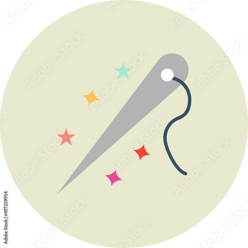 Needle Vector Icon photo