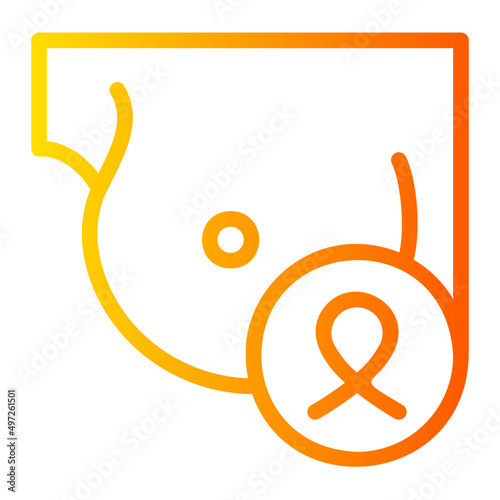 breast gradient icon