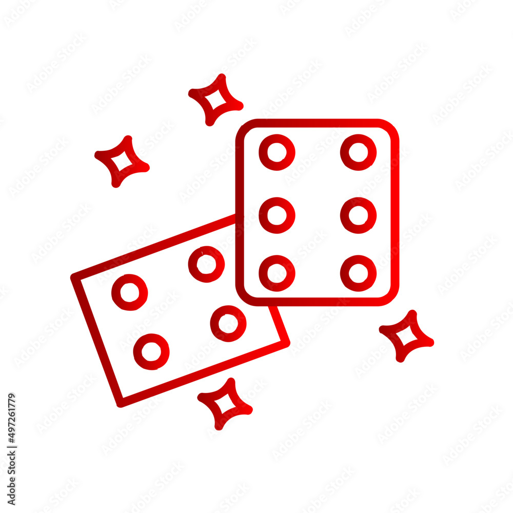 Dice Vector Icon Dice Vector Icon
