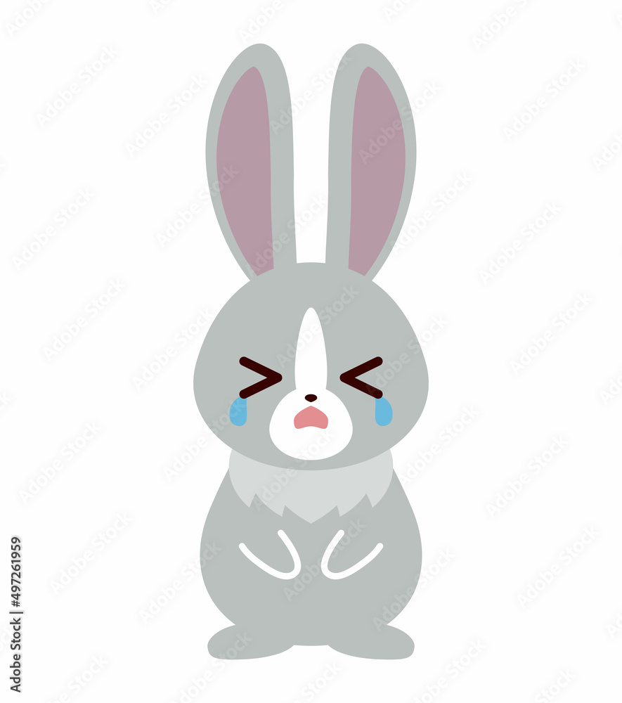 Obraz premium ウサギ 泣き顔