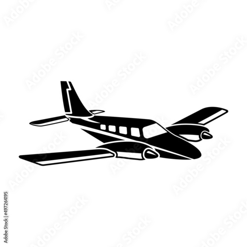 vector plane with twin engine