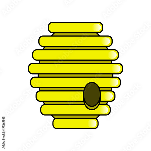 Bee hive cartoon style