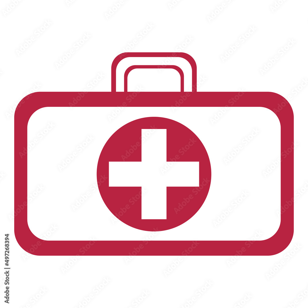 Medical case sign - insurance symbol - first aid kit, emergency box.Emergency first aid. First Aid Kit Icon Illustration. Medical Kit. medical bag.Grey First aid kit isolated. Medical case sign - insurance symbol - first aid kit, emergency box.Emergency first aid. First Aid Kit Icon Illustration. Medical Kit. medical bag.Grey First aid kit isolated.