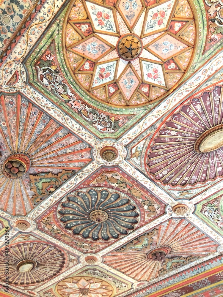 mosaic ceiling of the mosque