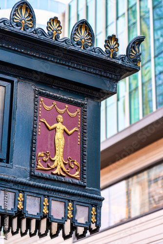 Photography Decoration in the architecture detail of the CAA Ed Mirvish Theater (1920) in To