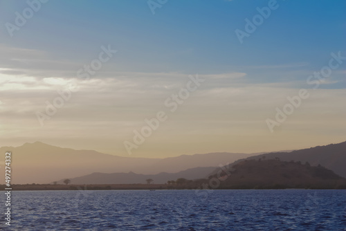 sunset over the sea