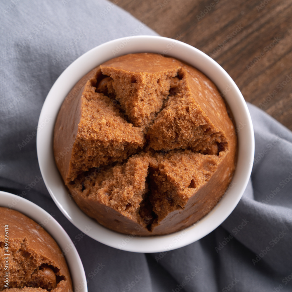 Delicious Chinese steamed sponge cake named Fa Gao for lunar new year festival traditional food. Delicious Chinese steamed sponge cake named Fa Gao for lunar new year festival traditional food.