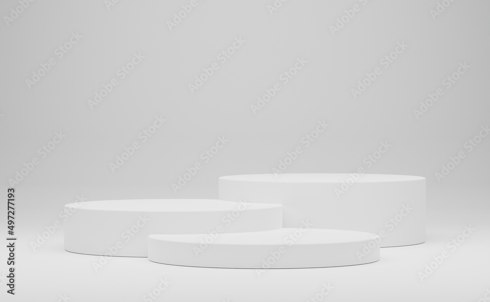 white cylinder display abstract minimal geometric podium product package mock up presentation show cosmetic stage pedestal platform studio background. 3d rendering. white cylinder display abstract minimal geometric podium product package mock up presentation show cosmetic stage pedestal platform studio background. 3d rendering.