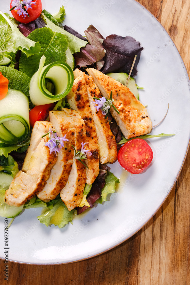 Spring salad with chicken Spring salad with chicken