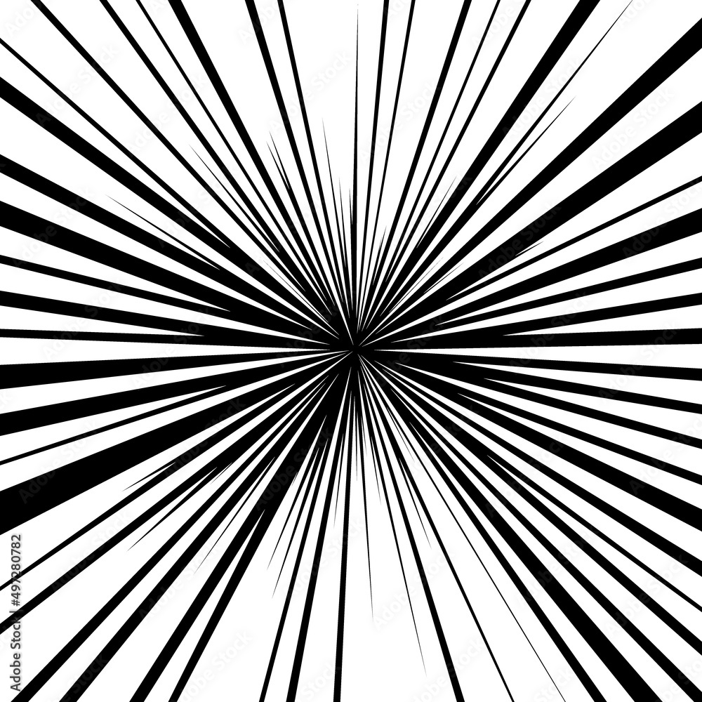 Obraz premium 白色の線の集中線のベクター素材