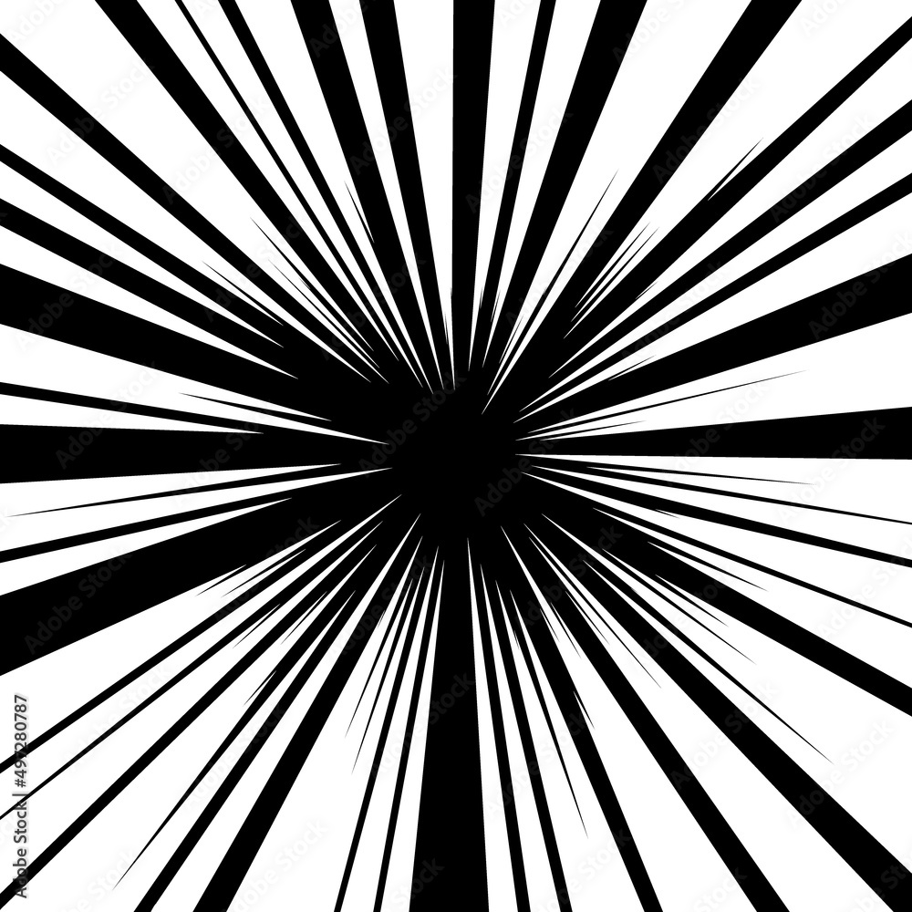 Obraz premium 白色の線の集中線のベクター素材