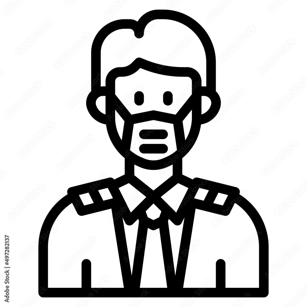 avatar outline style icon avatar outline style icon