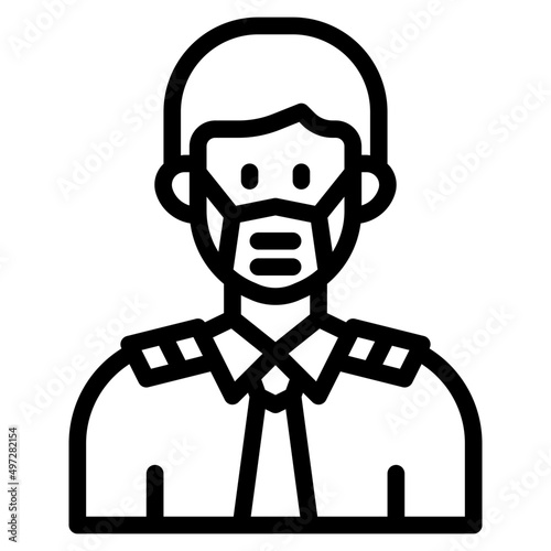 avatar outline style icon