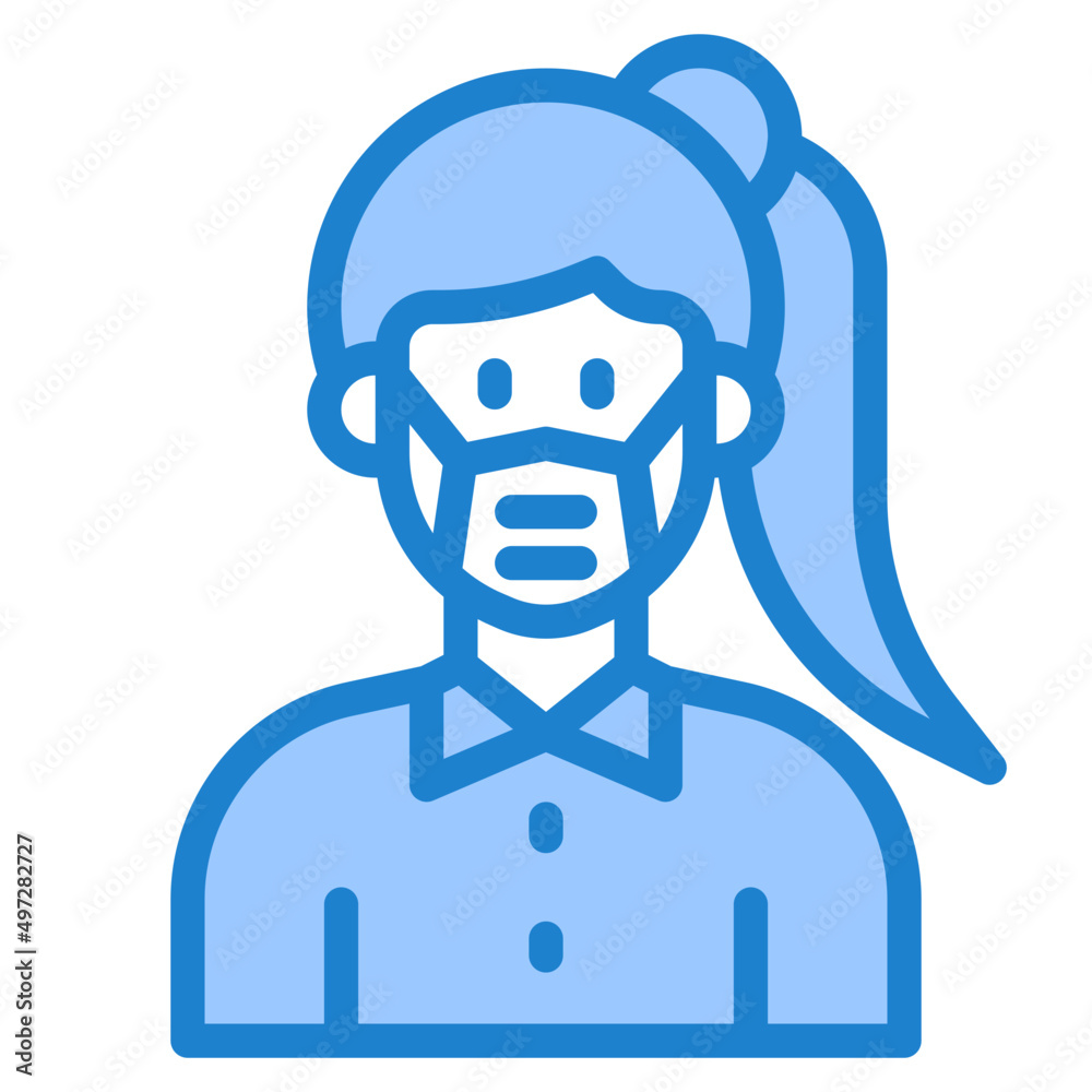 avatar blue style icon