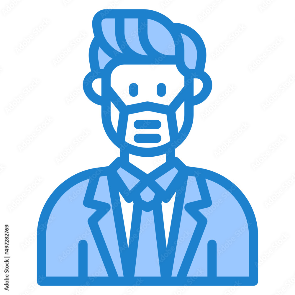 avatar blue style icon