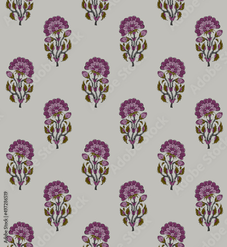 abstract Hand indian Block Print Ajrakh Print background pattern