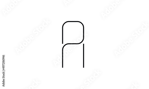initials alphabet logo icon vector PH HP