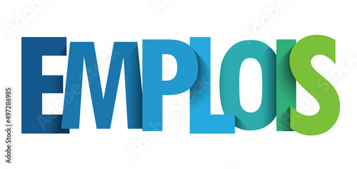 Bannière typographique EMPLOIS