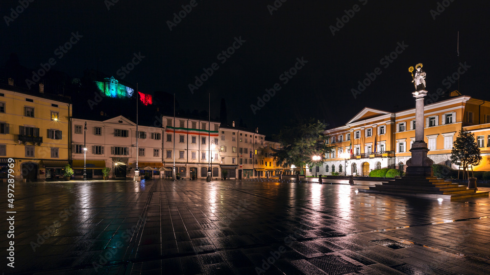 Gorizia Piazza Vittoria by Night