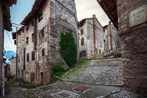 Erto after many years of the dam disaster of Longarone photo