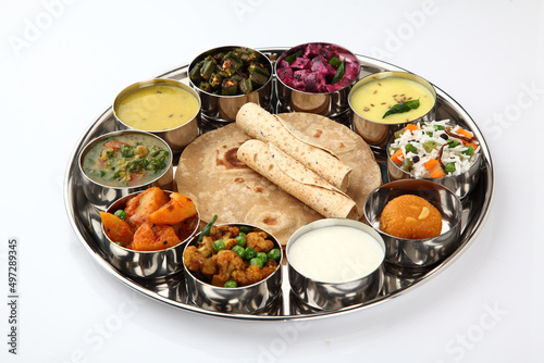 Indian FOOD , Indian food thali, north Indian thali photo