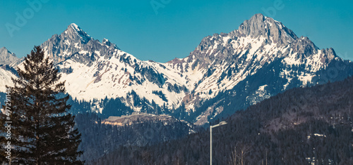 Beautiful alpine winter landscape at Bichlbach, Tyrol, Austria © Martin Erdniss