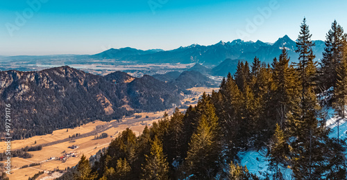 Beautiful alpine winter landscape at Breitenberg, Bavaria, Germany