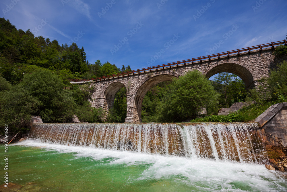 Stone arched bridge - Resia - Udine - Italy