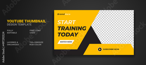 Youtube thumbnail and web banner template