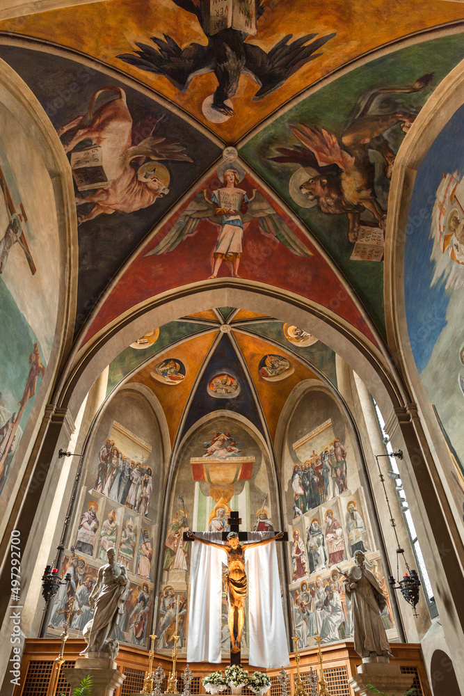 Fototapeta premium Chatedral - Duomo di San Nicol - Sacile, Pordenone, Friuli Venezia Giulia, Italy