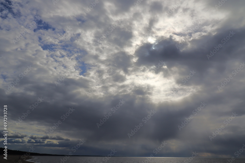 Obraz premium storm clouds timelapse