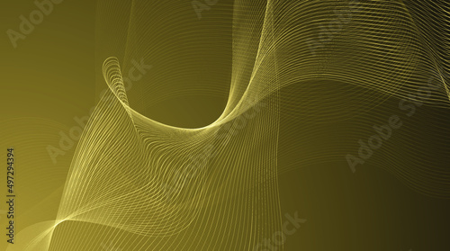 Abstract colorful wave lines on background, Brochure, Flyer, Science, Technology. Vector illustration