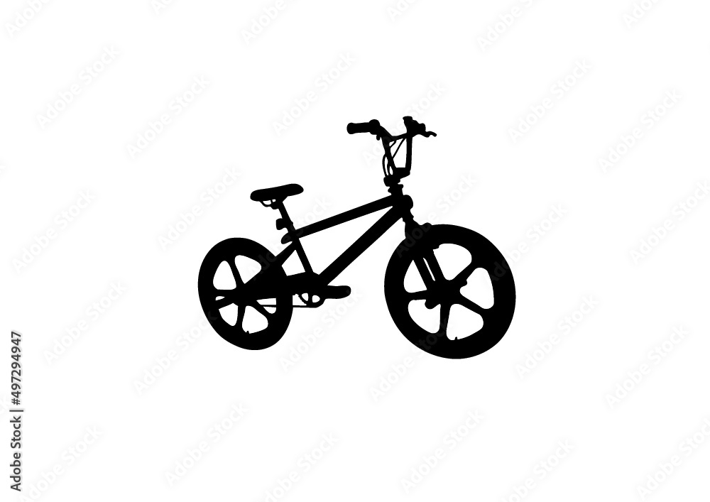 bicycle isolated on white BMX