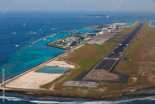 Fototapeta Naklejka Na Ścianę i Meble -  Velana International Airport of Maldives