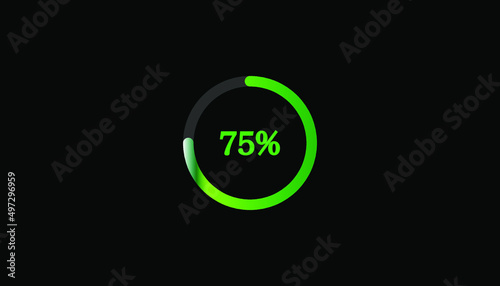 Circle loading icon template. Update or loading symbol for web or application