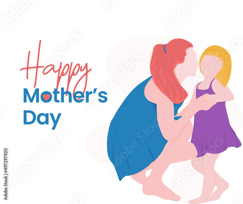 Happy Mother's Day, mother kissing child