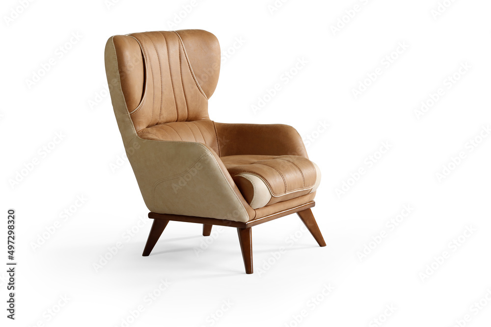 armchair isolated on white background . armchair isolated on white background .