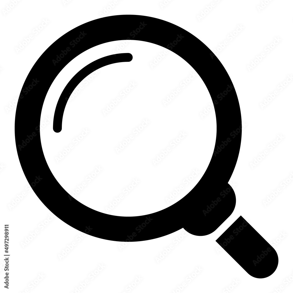 Magnify Flat Icon Isolated On White Background Magnify Flat Icon Isolated On White Background