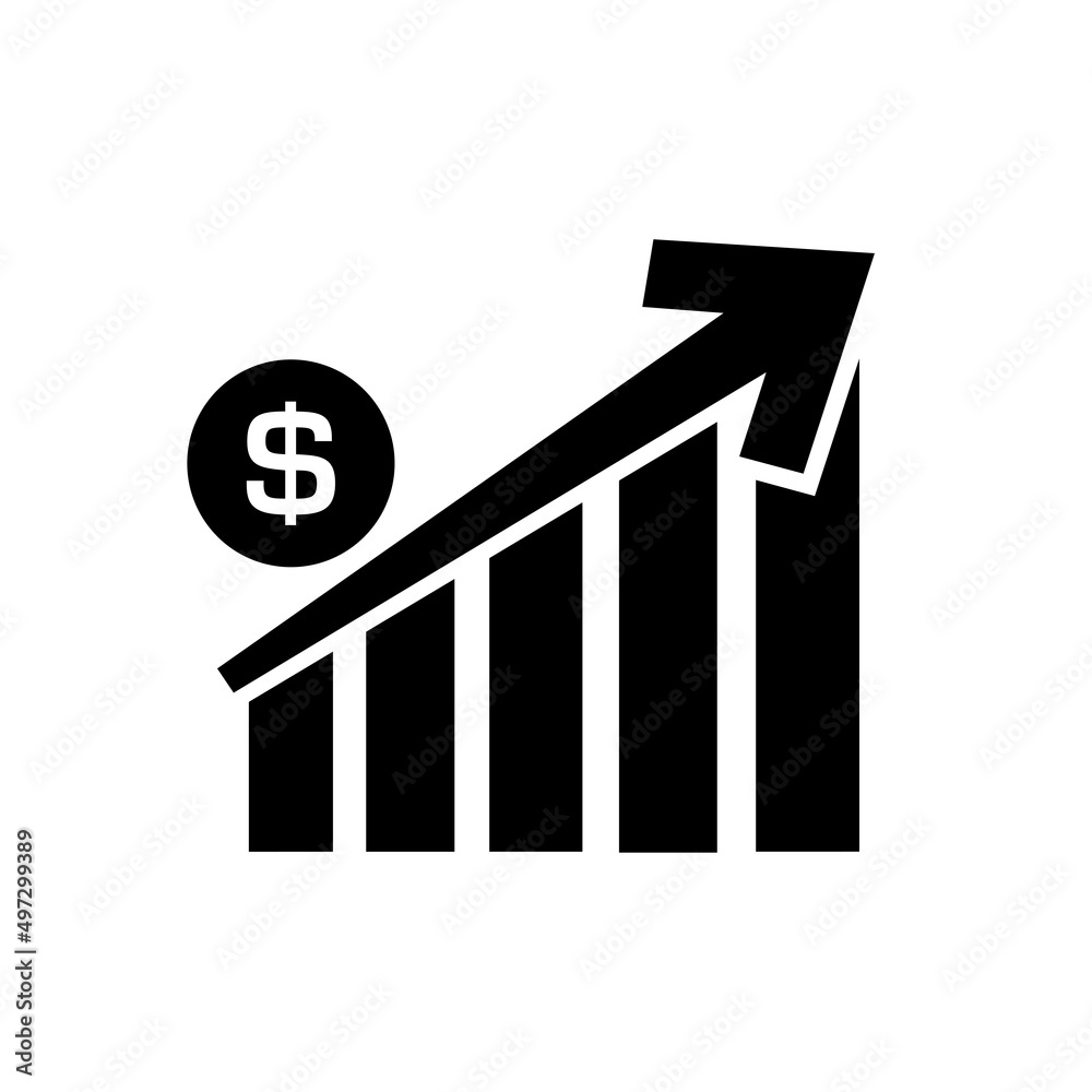 Vector illustration of growth graph chart. Suitable for design element of growth business, increase earning, and company financial profit symbol. Vector illustration of growth graph chart. Suitable for design element of growth business, increase earning, and company financial profit symbol.