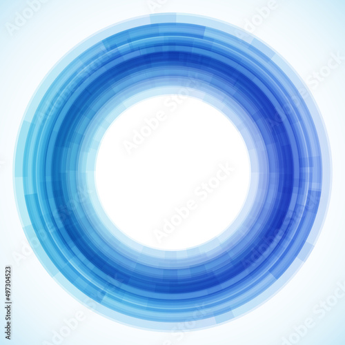 Geometric frame from circles, vector abstract background, wallpaper
