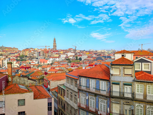 Porto oldtown cityscape Clérigos Tower