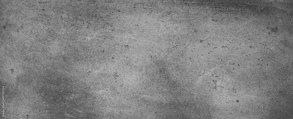 Fototapeta premium Black and white loft atmospheric concrete wall texture use for wallpaper or background. Background rusty texture as a panorama. 
