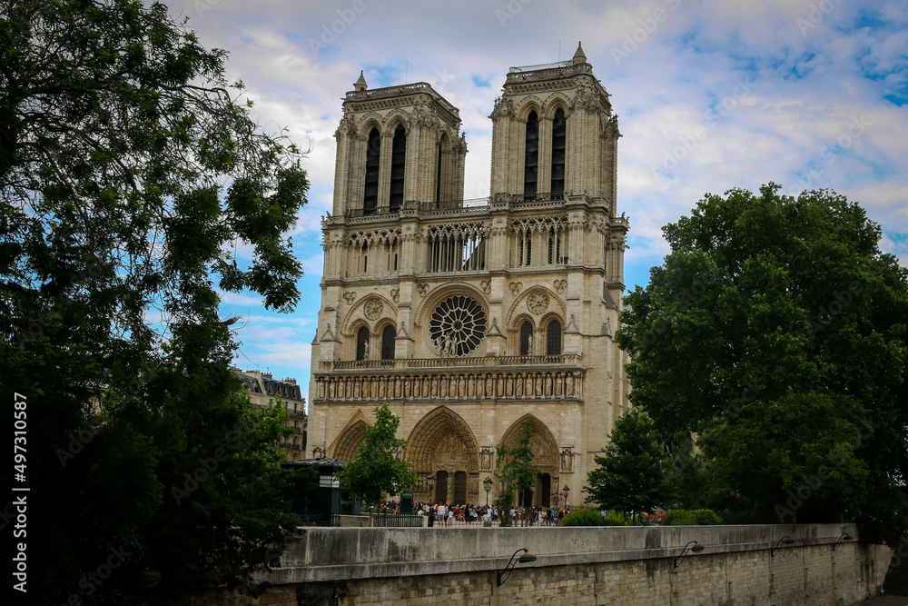 The Notre-Dame Cathedral in Paris, France