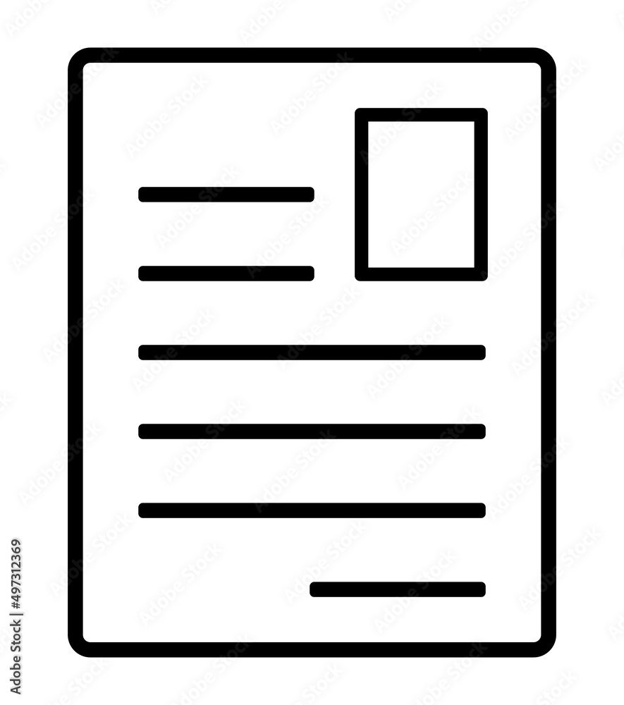 Curriculum vitae pictogramme. Vector icône. Curriculum vitae pictogramme. Vector icône.